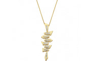 0.37 Karat Baguette Stone Set Diamond Necklace