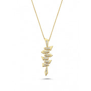 0.37 Karat Baguette Stone Set Diamond Necklace