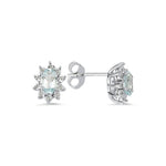 Load image into Gallery viewer, 0.76 Karat Akuamarin Diamond Earrings