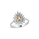 Load image into Gallery viewer, 0.49 Karat Sapphire Diamond Ring