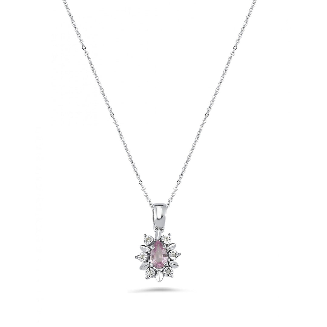 0.27 Karat Sapphire Diamond Necklace