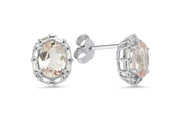 3.61 Karat PadParadscha Diamond Earrings