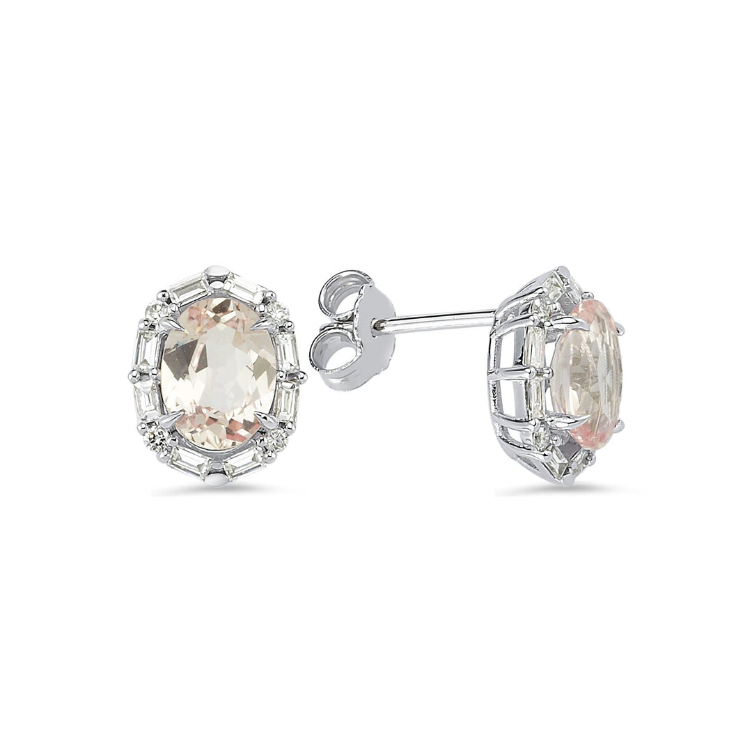3.61 Karat PadParadscha Diamond Earrings