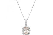 1.83 Karat PadParadscha Diamond Necklace