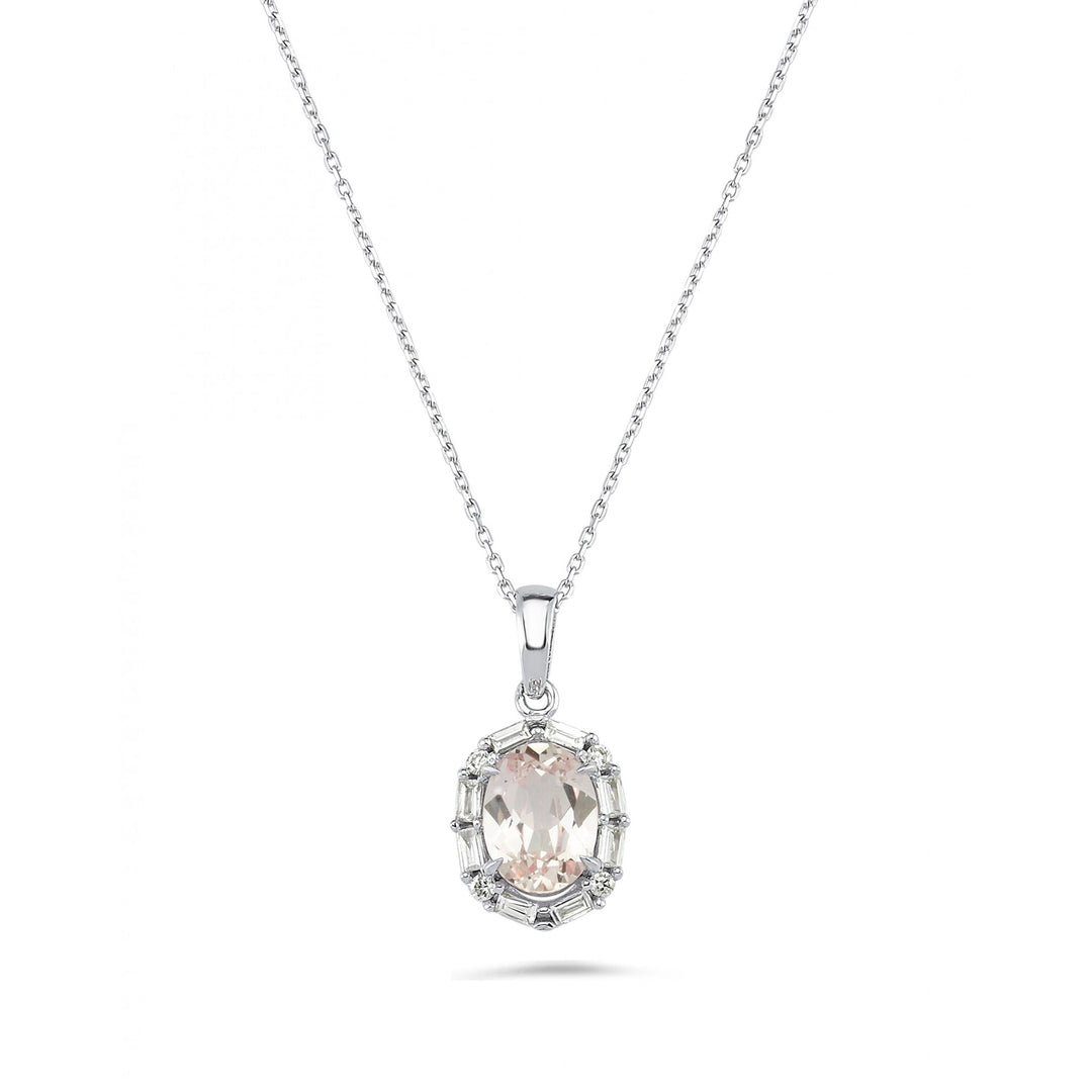 1.83 Karat PadParadscha Diamond Necklace
