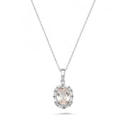1.83 Karat PadParadscha Diamond Necklace