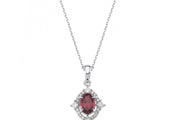 1.19 Karat Rhodolighte Diamond Necklace