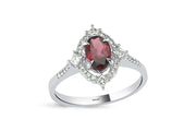 1.07 Karat Rhodolighte Diamond Ring