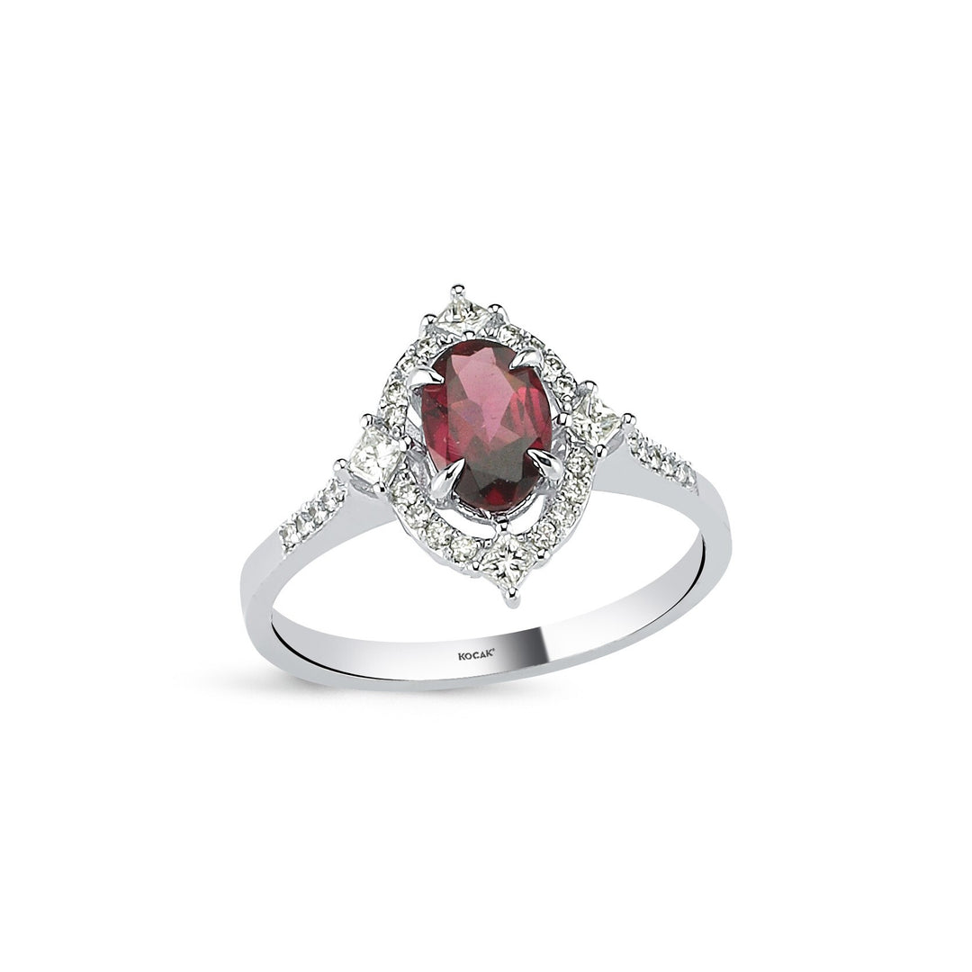 1.07 Karat Rhodolighte Diamond Ring
