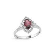 1.07 Karat Rhodolighte Diamond Ring