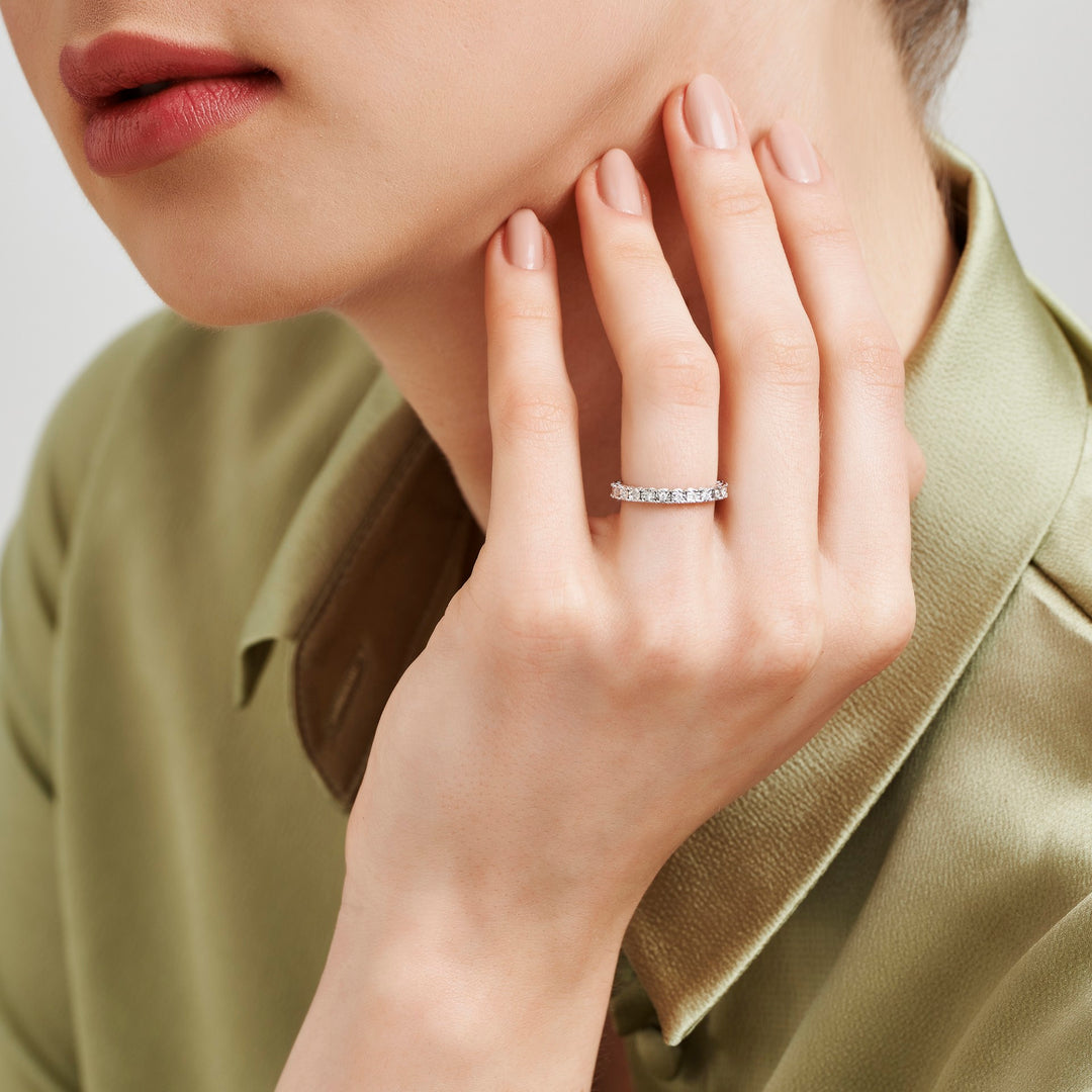 0.12 Karat Full Eternity Diamond Ring