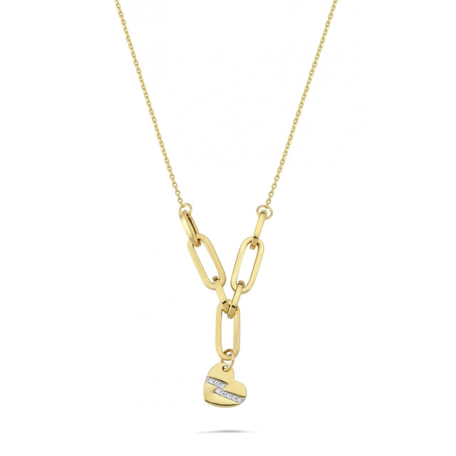 14ct Heart Motif Gold Necklace