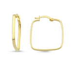 Load image into Gallery viewer, 14ct Square Gold Earrings