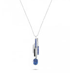 Load image into Gallery viewer, 4.03 Karat Tanzanit Diamond Necklace