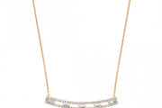 0.50 Karat Baguette Stone Set Diamond Necklace