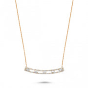 0.50 Karat Baguette Stone Set Diamond Necklace