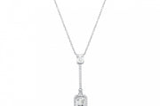 0.46 Karat Baguette Stone Set Diamond Necklace