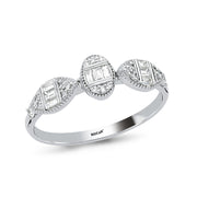 0.26 Karat Baguette Stone Set Diamond Ring