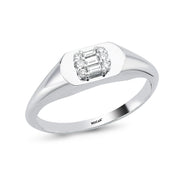 0.14 Karat Baguette Stone Set Diamond Ring