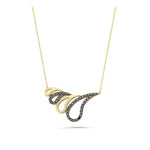 Load image into Gallery viewer, 14ct Siyah Stone Set Gold Necklace