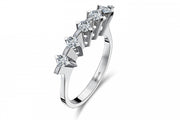 0.26 Karat GH SI Diamond Baguette Five Stone Ring