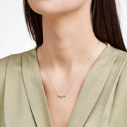 0.17 Karat Baguette Stone Set Diamond Necklace