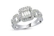 0.65 karat Baguette Stone Set Diamond Ring