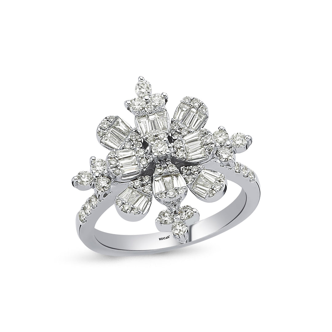 0.99 Karat Baguette Stone Set Diamond Ring