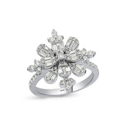 0.99 Karat Baguette Stone Set Diamond Ring