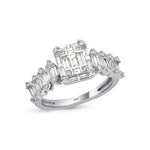 Load image into Gallery viewer, 0.96 Karat Baguette Stone Set Diamond Ring
