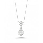 1.11 Karat Baguette Stone Set Diamond Necklace