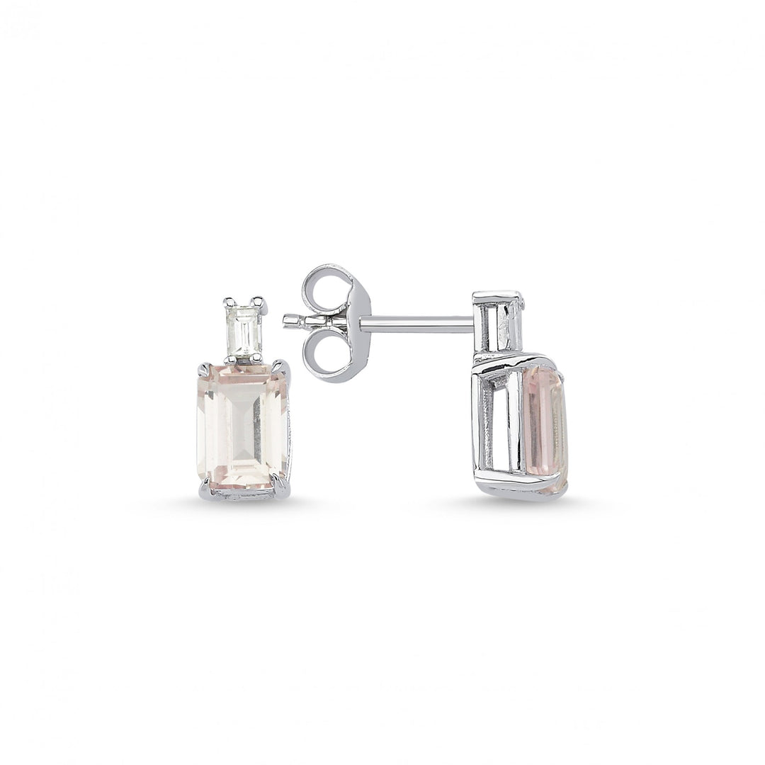 2.79 Karat PadParadscha Diamond Earrings