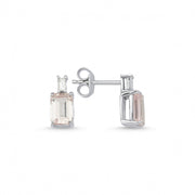 2.79 Karat PadParadscha Diamond Earrings