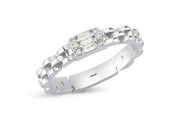0.12 Karat Baguette Stone Set Diamond Ring
