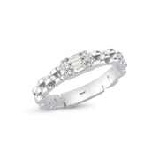 0.12 Karat Baguette Stone Set Diamond Ring
