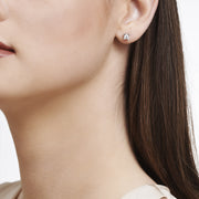 0.16 Karat EF SI Diamond Solitaire Earrings