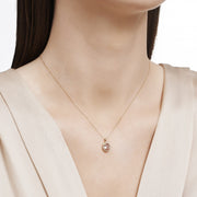 1.16 Karat Morganit Diamond Necklace