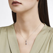 0.54 Karat Diamond Ruby Necklace