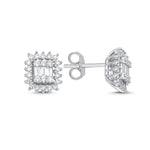 Load image into Gallery viewer, 0.69 Kara Baguette Stone Set Diamond Earrings