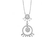 0.74 Karat Baguette Stone Set Diamond Necklace