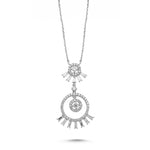 Load image into Gallery viewer, 0.74 Karat Baguette Stone Set Diamond Necklace