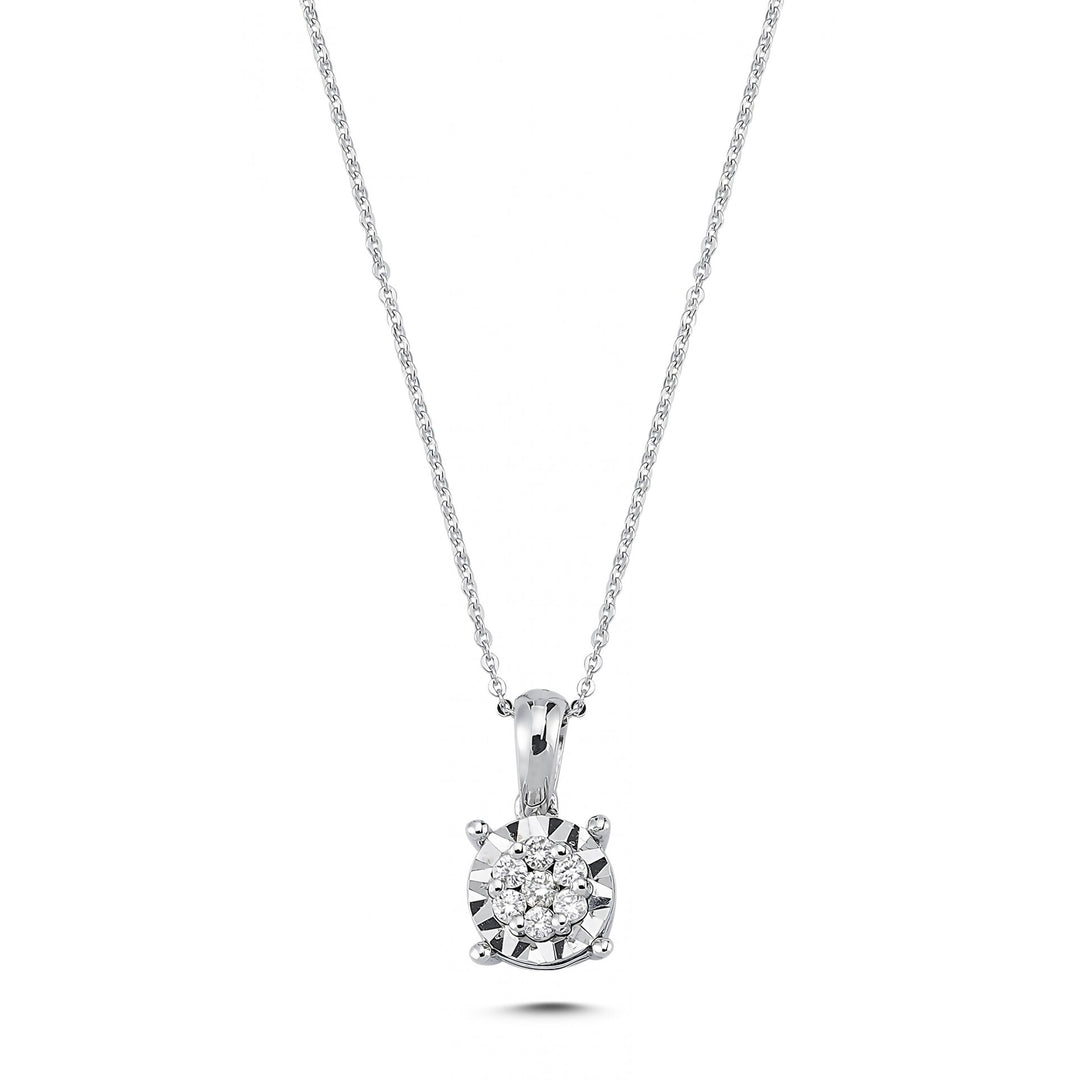 0.09 Karat Diamond Necklace