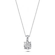 0.09 Karat Diamond Necklace
