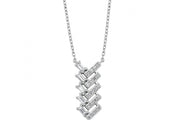 0.34 Karat Baguette Stone Set Diamond Necklace