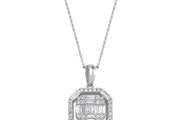 0.53 Karat Baguette Stone Set Diamond Necklace
