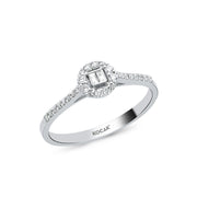 0.20 Karat Baguette Stone Set Diamond Ring