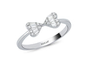 0.21 Karat Baguette Stone Set Diamond Ring
