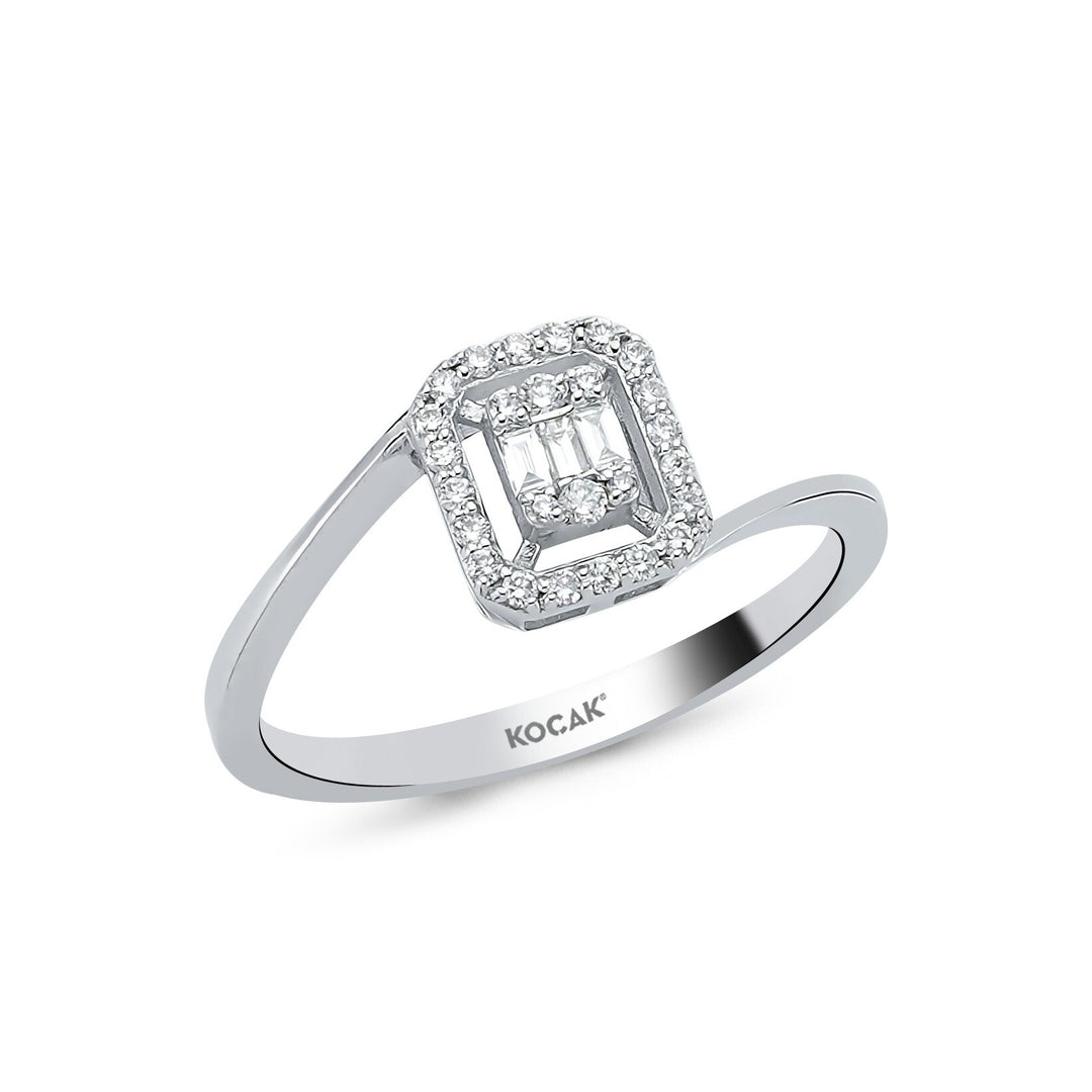 0.16 Karat Baguette Diamond Ring