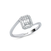 0.16 Karat Baguette Diamond Ring