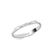 0.16 Karat Baguette Stone Set Diamond Ring